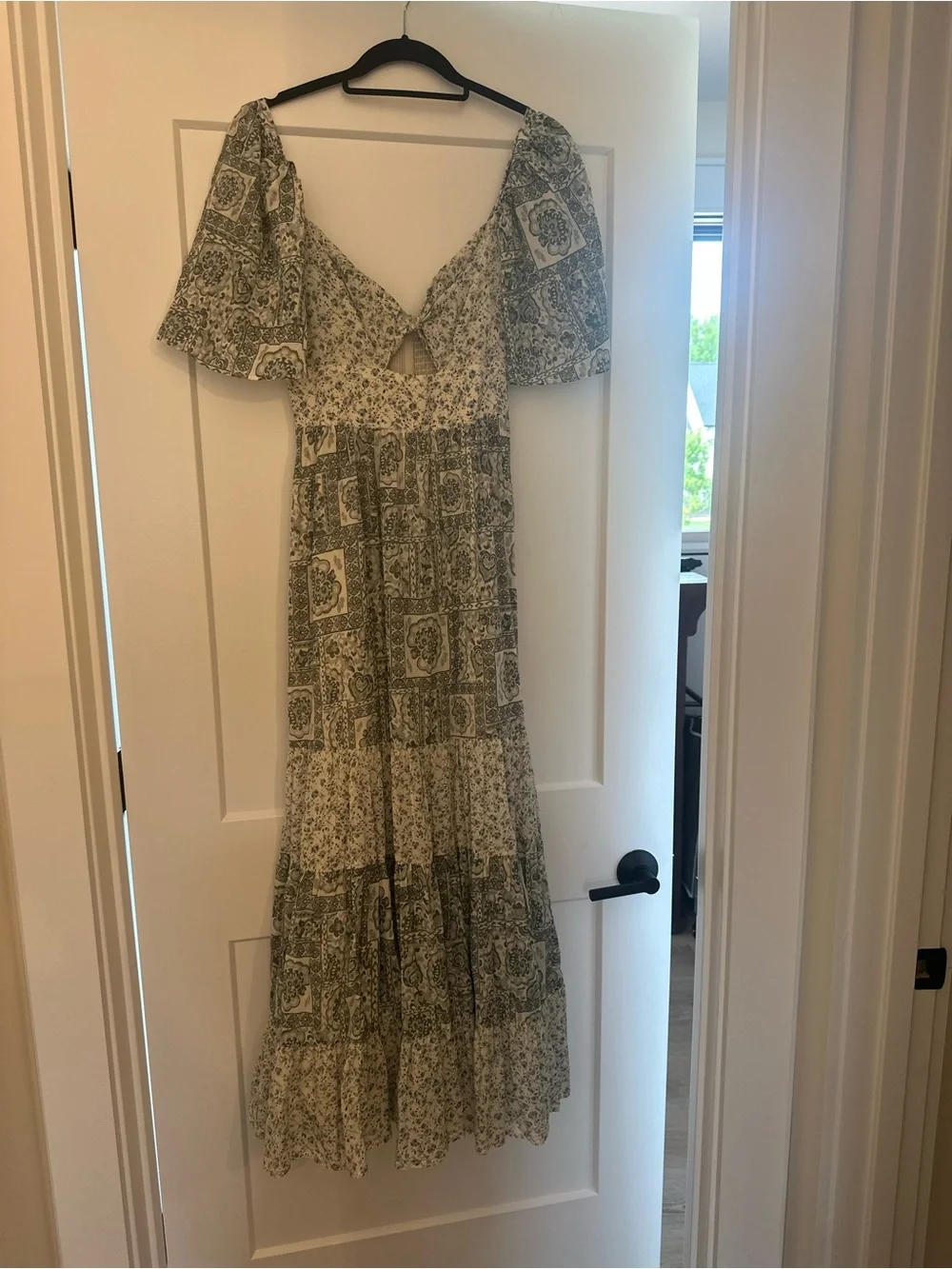 Abercrombie & Fitch Green Printed Maxi Dress